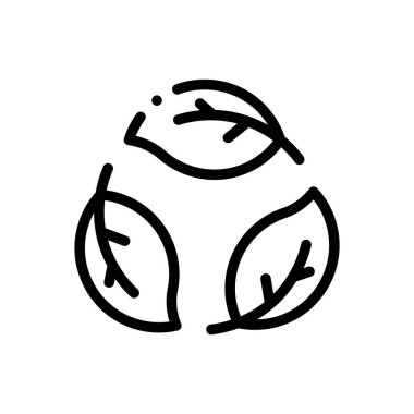 Biyolojik ikon. Beyaz Arkaplanda İnce Doğrusal Tasarım