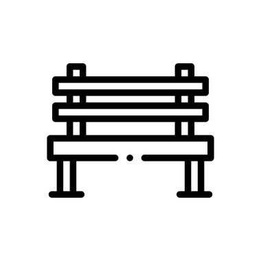 Yedek kulübesinde. Beyaz Arkaplanda İnce Doğrusal Tasarım