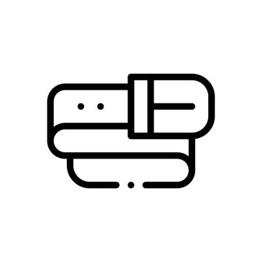 Kemer ikonu. Beyaz Arkaplanda İnce Doğrusal Tasarım