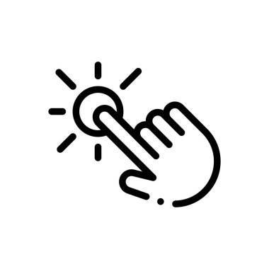 Zil çalma ikonu. Beyaz Arkaplanda İnce Doğrusal Tasarım