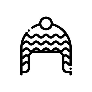 Bereli ikon. Beyaz Arkaplanda İnce Doğrusal Tasarım