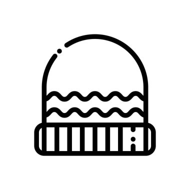 Bereli ikon. Beyaz Arkaplanda İnce Doğrusal Tasarım