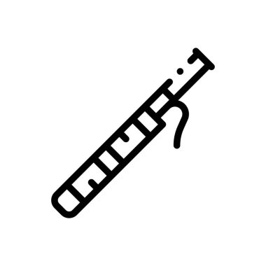 Bason simgesi. Beyaz Arkaplanda İnce Doğrusal Tasarım