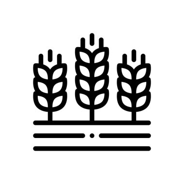 Arpa ikonu. Beyaz Arkaplanda İnce Doğrusal Tasarım