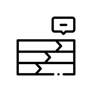 Bar çizelgesi simgesi. Beyaz Arkaplanda İnce Doğrusal Tasarım