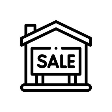 Banka ikonu. Beyaz Arkaplanda İnce Doğrusal Tasarım