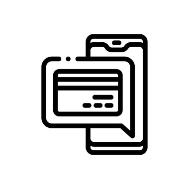 Banka ikonu. Beyaz Arkaplanda İnce Doğrusal Tasarım