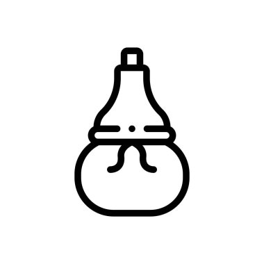 Calabash ikonu. Beyaz Arkaplanda İnce Doğrusal Tasarım