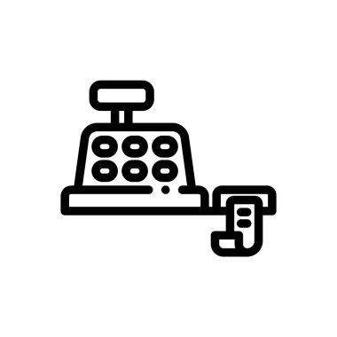 İkon satın al. Beyaz Arkaplanda İnce Doğrusal Tasarım