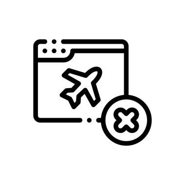 Tarayıcı simgesi. Beyaz Arkaplanda İnce Doğrusal Tasarım