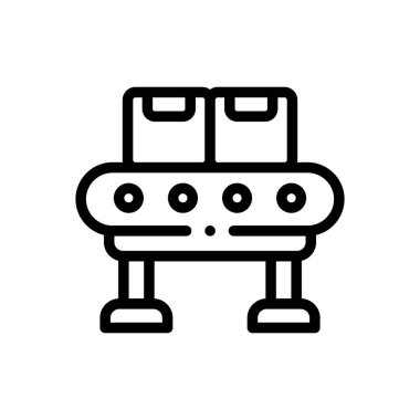 kutu simgesi. Beyaz Arkaplanda İnce Doğrusal Tasarım