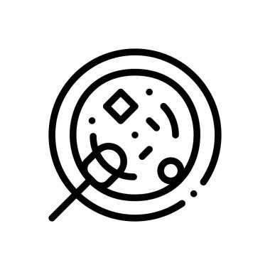 Borş ikonu. Beyaz Arkaplanda İnce Doğrusal Tasarım