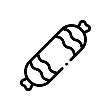 destekleyici simge. Beyaz Arkaplanda İnce Doğrusal Tasarım