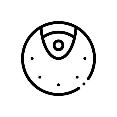 bobbin simgesi. Beyaz Arkaplanda İnce Doğrusal Tasarım