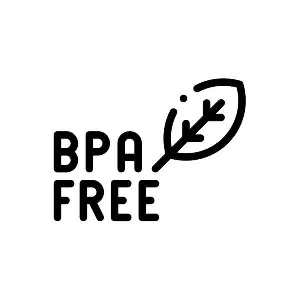 Bpa ücretsiz simge. Beyaz Arkaplanda İnce Doğrusal Tasarım