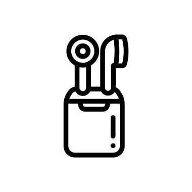 Bluetooth simgesi. Beyaz Arkaplanda İnce Doğrusal Tasarım