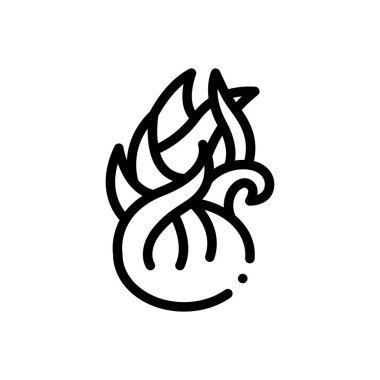 Citron simgesi. Beyaz Arkaplanda İnce Doğrusal Tasarım