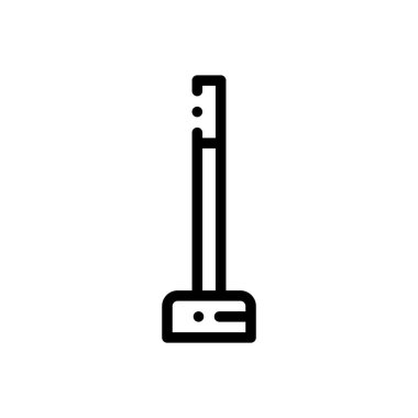 Chishi ikonu. Beyaz Arkaplanda İnce Doğrusal Tasarım