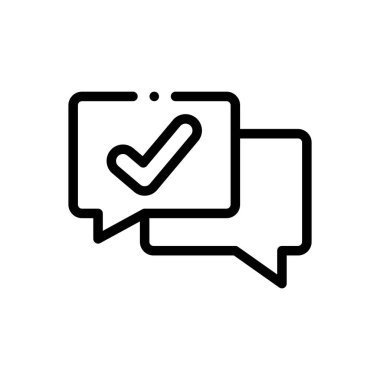 İşaretleme simgesi. Beyaz Arkaplanda İnce Doğrusal Tasarım