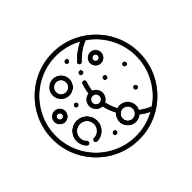 Ceres ikonu. Beyaz Arkaplanda İnce Doğrusal Tasarım