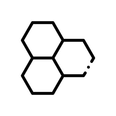 Hücre simgesi. Beyaz Arkaplanda İnce Doğrusal Tasarım
