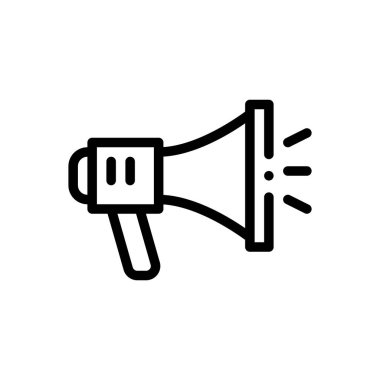 Kampanya ikonu. Beyaz Arkaplanda İnce Doğrusal Tasarım