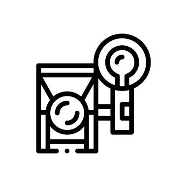 Kamera simgesi. Beyaz Arkaplanda İnce Doğrusal Tasarım