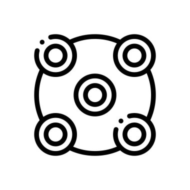 Kamera simgesi. Beyaz Arkaplanda İnce Doğrusal Tasarım