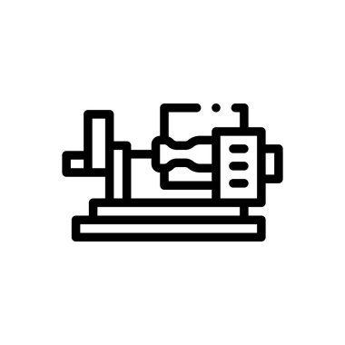 Sanatçı ikonu. Beyaz Arkaplanda İnce Doğrusal Tasarım