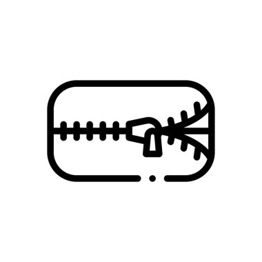 Kapak simgesi. Beyaz Arkaplanda İnce Doğrusal Tasarım