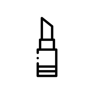 Kozmetik ikonu. Beyaz Arkaplanda İnce Doğrusal Tasarım