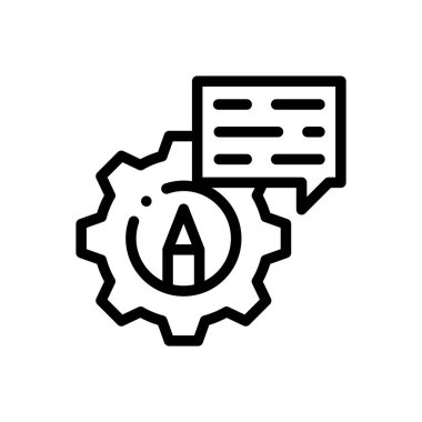 Kopyalama simgesi. Beyaz Arkaplanda İnce Doğrusal Tasarım