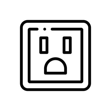 bağlantı simgesi. Beyaz Arkaplanda İnce Doğrusal Tasarım