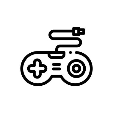 Bilgisayar simgesi. Beyaz Arkaplanda İnce Doğrusal Tasarım