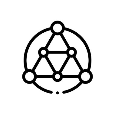 karmaşıklık simgesi. Beyaz Arkaplanda İnce Doğrusal Tasarım