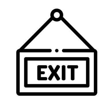 Ticaret simgesi. Beyaz Arkaplanda İnce Doğrusal Tasarım