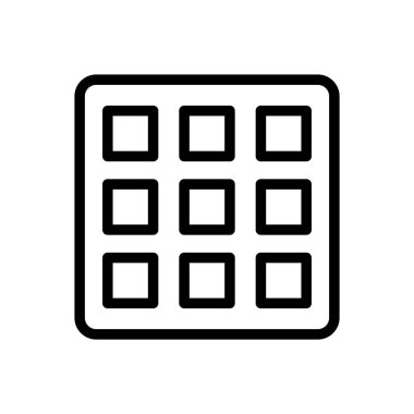 renk paleti simgesi. Beyaz Arkaplanda İnce Doğrusal Tasarım