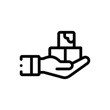 Soğuk terapi ikonu. Beyaz Arkaplanda İnce Doğrusal Tasarım