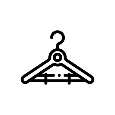 Dolap ikonu. Beyaz Arkaplanda İnce Doğrusal Tasarım