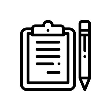 Pano simgesi. Beyaz Arkaplanda İnce Doğrusal Tasarım