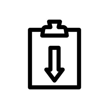 Pano simgesi. Beyaz Arkaplanda İnce Doğrusal Tasarım