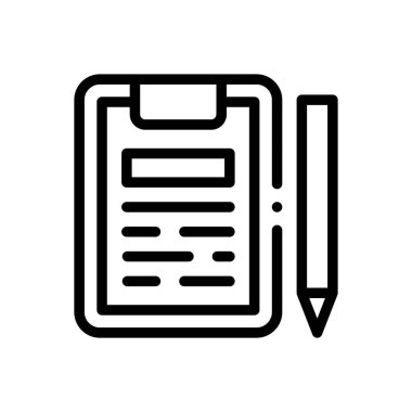 Pano simgesi. Beyaz Arkaplanda İnce Doğrusal Tasarım