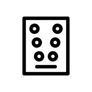 diverjans kartları simgesi. Beyaz Arkaplanda İnce Doğrusal Tasarım