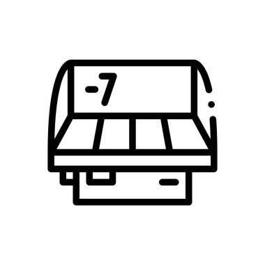 simgeyi göster. Beyaz Arkaplanda İnce Doğrusal Tasarım