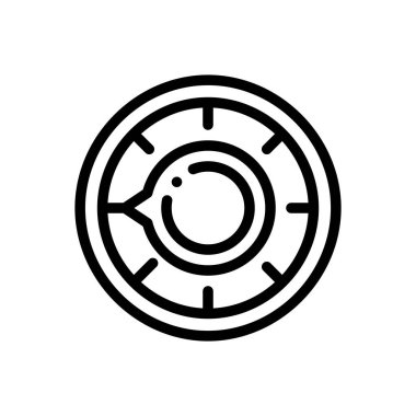 Simgeyi çevir. Beyaz Arkaplanda İnce Doğrusal Tasarım