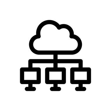 aygıt simgesi. Beyaz Arkaplanda İnce Doğrusal Tasarım