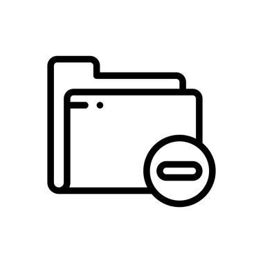 dizin simgesini sil. Beyaz Arkaplanda İnce Doğrusal Tasarım