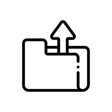 veri depolama simgesi. Beyaz Arkaplanda İnce Doğrusal Tasarım