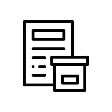 Özel izin simgesi. Beyaz Arkaplanda İnce Doğrusal Tasarım