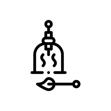 Kap ikonu. Beyaz Arkaplanda İnce Doğrusal Tasarım